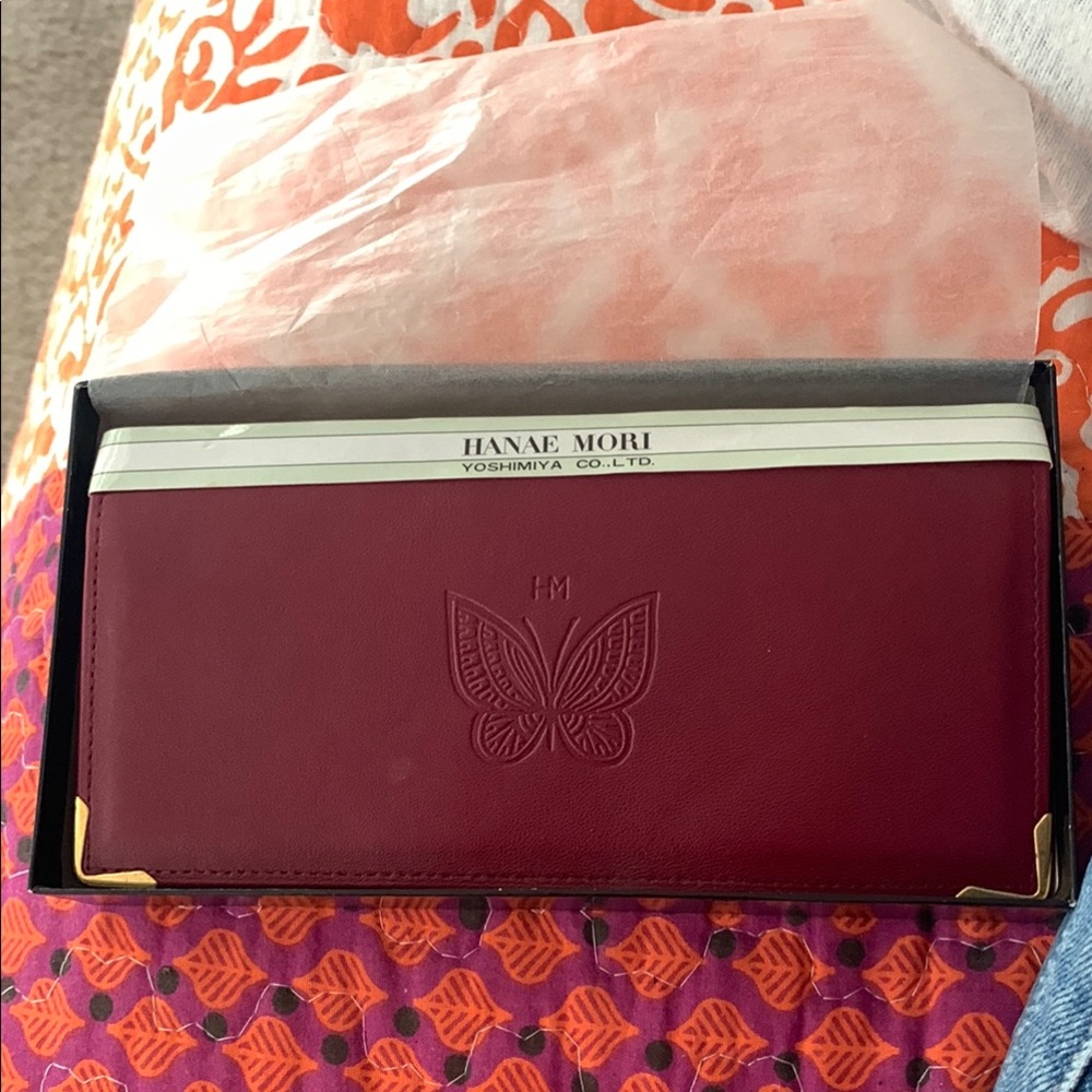 Hanae Mori Red Wallet